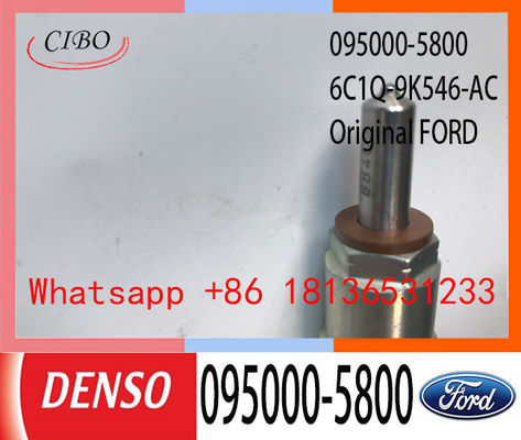 Γνήσιος εγχυτήρας 095000-5800 095000-5801 diesel DENSO για το 6c1q-9k546-εναλλασσόμενο ρεύμα διέλευσης 2.2L 2.4L της Ford, 6C1Q9K546AC